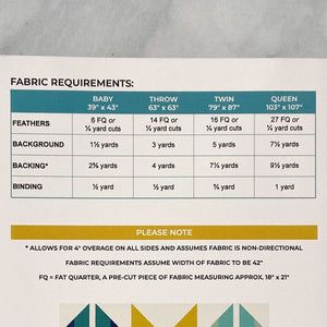 Tail Feather Quilt by Wren Collective | Paper Pattern | Modern Quilt Pattern | Confident Beginner | Fat Quarter Friendly