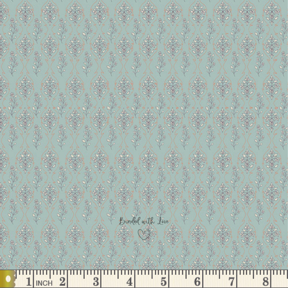 Grateful Joy Cielo SOU-3635 | Soulful by Maureen Cracknell | Art Gallery Fabrics | Continuous Yardage | End of Bolt | Destash