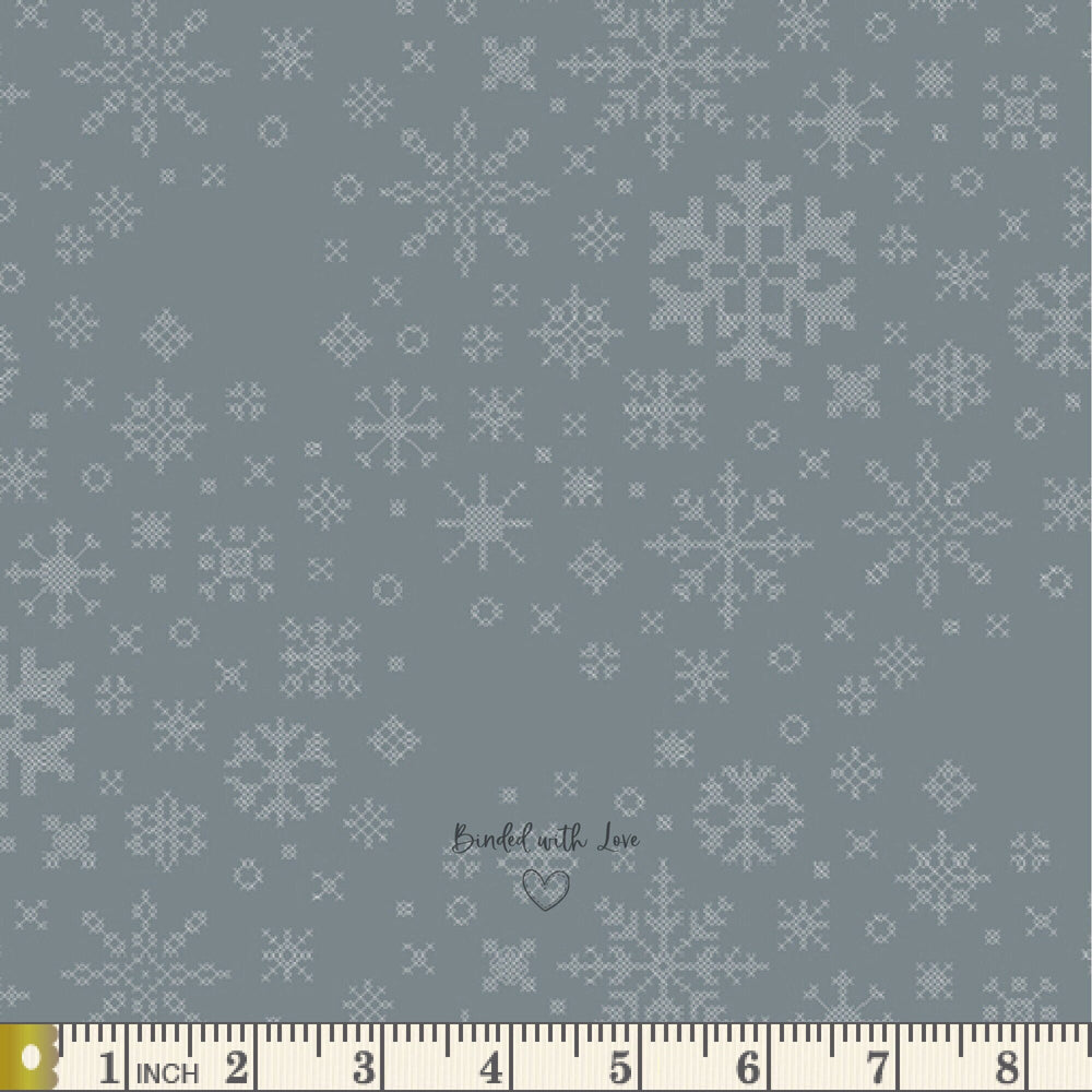 Ice Crystals SND-65404 | Snow Day by Mister Domestic | Art Gallery Fabrics | Continuous Yardage | End of Bolt | Destash