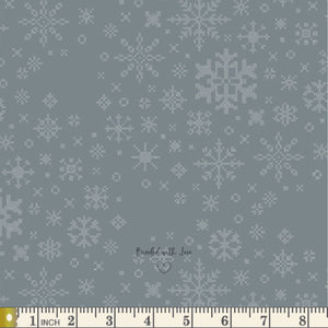 Ice Crystals SND-65404 | Snow Day by Mister Domestic | Art Gallery Fabrics | Continuous Yardage | End of Bolt | Destash