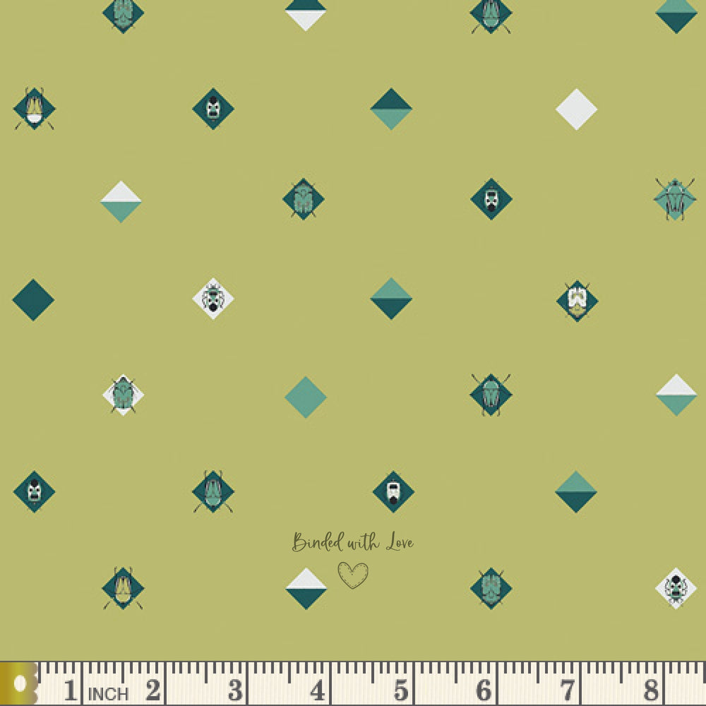 Ambered Bugs EST-86501 | Esoterra by Katarina Roccella | Art Gallery Fabrics | Continuous Yardage | End of Bolt | Destash