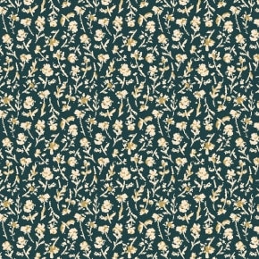 Little Florets Evening Blue LI102-EB2 | Summer Folk by Lissie Teehee | Cotton + Steel | Continuous Yardage | Fat Quarter