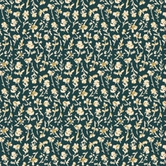 Little Florets Evening Blue LI102-EB2 | Summer Folk by Lissie Teehee | Cotton + Steel | Continuous Yardage | Fat Quarter