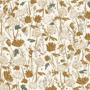 Wander Field Gold LI100-GO2 | Summer Folk by Lissie Teehee | Cotton + Steel | Continuous Yardage | Fat Quarter