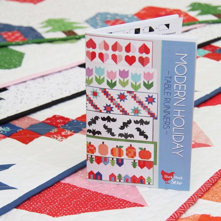 Modern Holiday Table Runners by Cluck Cluck Sew | Paper Pattern | Modern Quilt Pattern | Confident Beginner