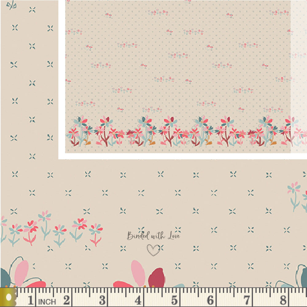 Gathering Blooms Seven Panel TRB-7011 | The Softer Side by Amy Sinibaldi | Art Gallery Fabrics | Season of Tribute | End of Bolt | Destash