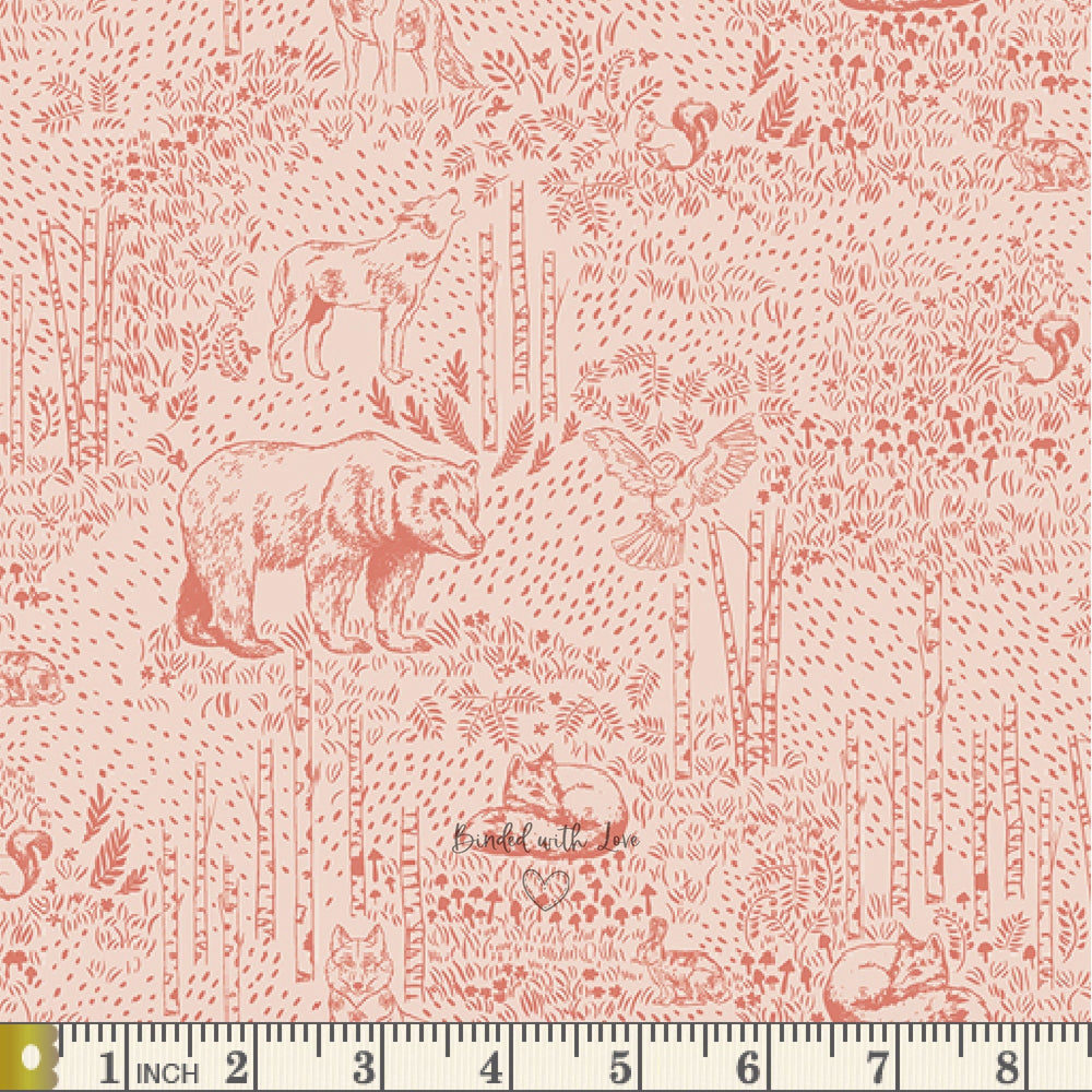 Awaken Forest Rose WKP79514 | Woodland Keeper by Maureen Cracknell | Art Gallery Fabrics | Continuous Yardage | Fat Quarter