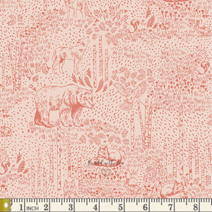 Awaken Forest Rose WKP79514 | Woodland Keeper by Maureen Cracknell | Art Gallery Fabrics | Continuous Yardage | Fat Quarter