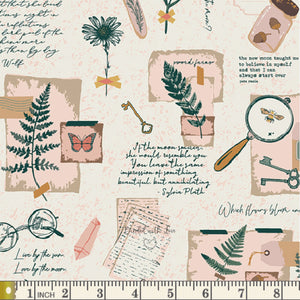 Moon Diary WKP79503 | Woodland Keeper by Maureen Cracknell | Art Gallery Fabrics | Continuous Yardage | Fat Quarter