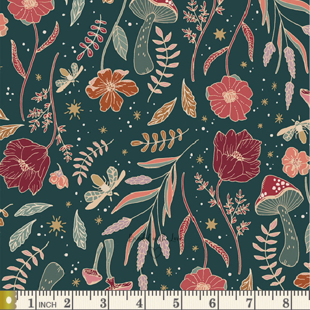 Wildwood Nightfall WKP79500 | Woodland Keeper by Maureen Cracknell | Art Gallery Fabrics | Continuous Yardage | Fat Quarter