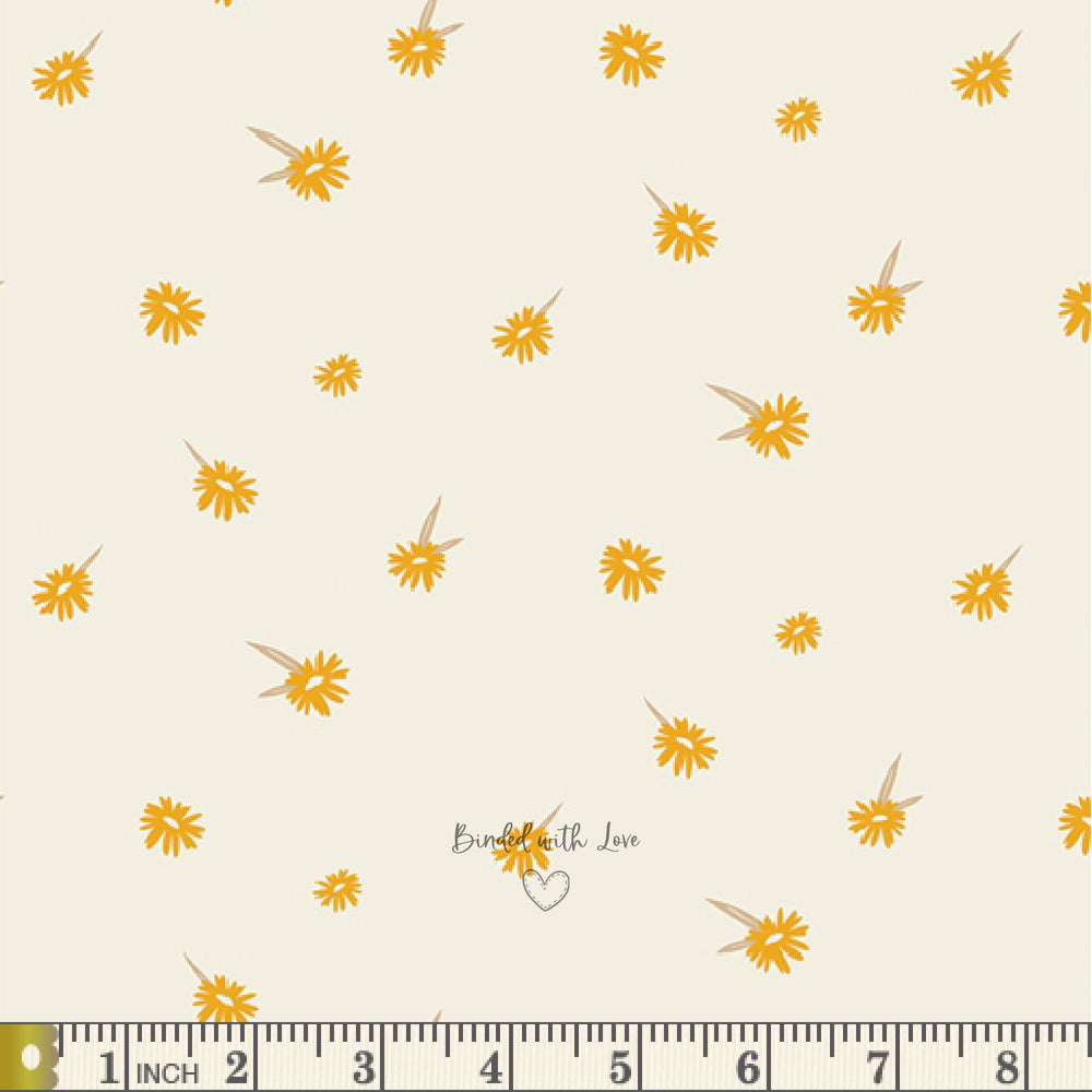 Dancing Daisies Honey FUSHO2601 | AGF Studio | Honey Fusion by Art Gallery Fabrics | Continuous Yardage | Fat Quarter