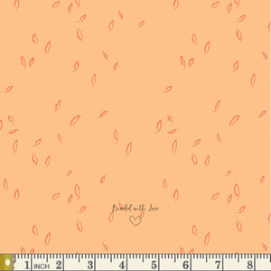 Dancing Leaves Apricot HZW62306 | Hazelwood by AGF Studio | Art Gallery Fabrics | Continuous Yardage | End of Bolt | Destash