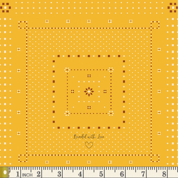 Handkerchief Amber HZW62301 | Hazelwood by AGF Studio | Art Gallery Fabrics | Continuous Yardage | End of Bolt | Destash