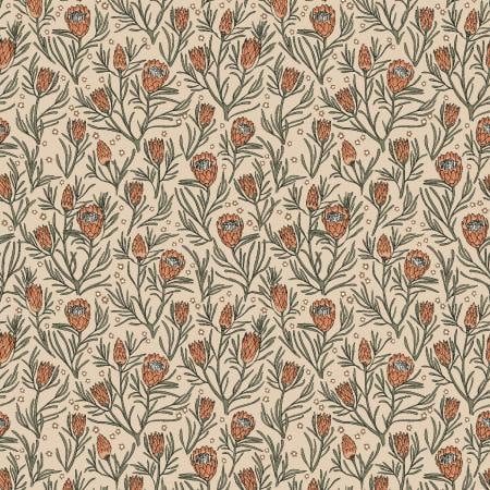 Gemma Earthy Botanics King Protea MT102-KP2 | Get Out and Explore by Mint Tulips | RJR | Yardage | Fat Quarter