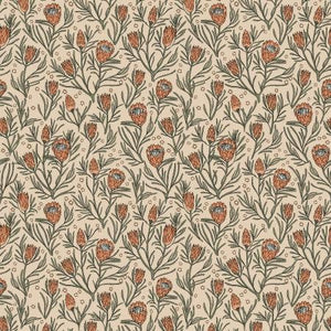 Gemma Earthy Botanics King Protea MT102-KP2 | Get Out and Explore by Mint Tulips | RJR | Yardage | Fat Quarter