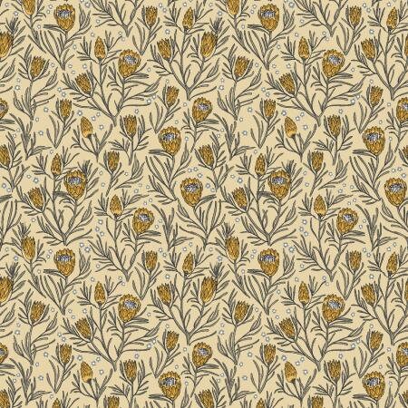 Gemma Earthy Botanics Yellow Pin MT102-YP1 | Get Out and Explore by Mint Tulips | RJR | Yardage | End of Bolt | Destash