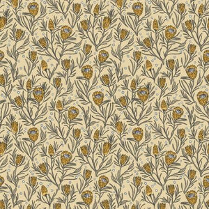 Gemma Earthy Botanics Yellow Pin MT102-YP1 | Get Out and Explore by Mint Tulips | RJR | Yardage | End of Bolt | Destash