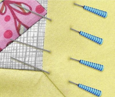Magic Pins Quilting Fine with Comfort Grip | 100 Pins in Designer Storage Case | 1 3/4 inch long | Taylor Seville Originals