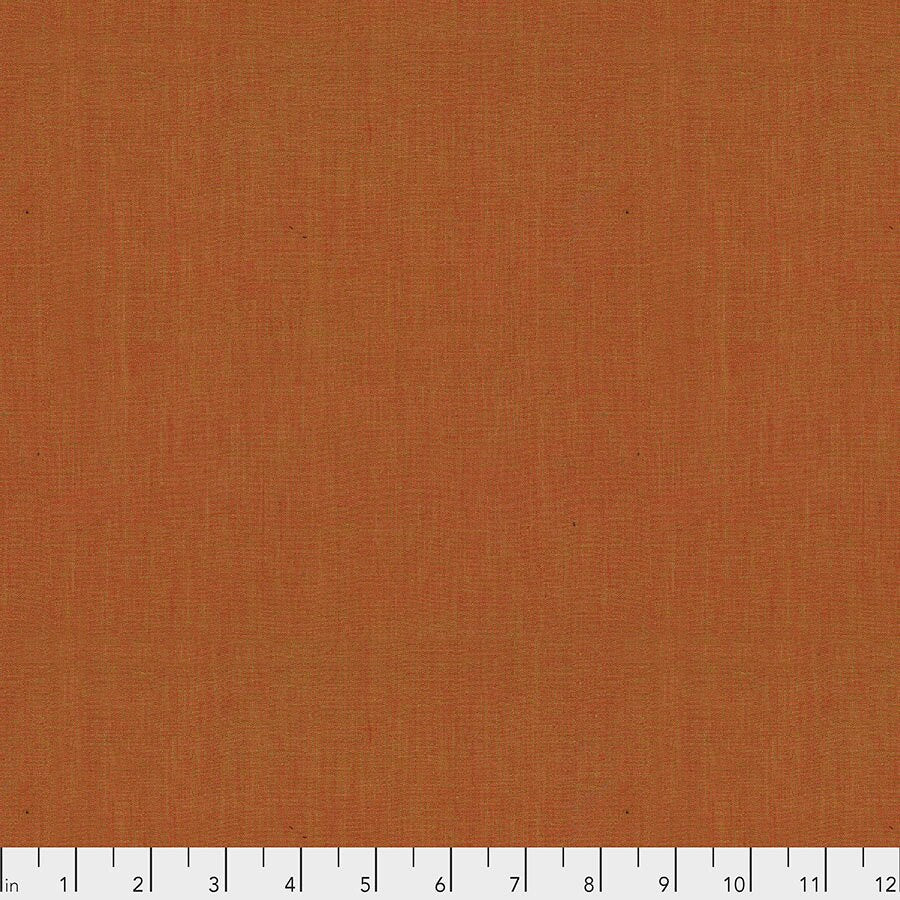 Paprika SCGP101 | Shot Cotton by Kaffe Fassett | Free Spirit Fabrics | SHOT COTTON | Continuous Yardage | Fat Quarter