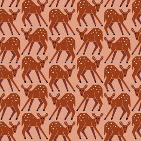 Fawn Dawn LV700-DA3 | On A Fall Day by Loes van Oosten | Cotton + Steel | Continuous Yardage | Fat Quarter | Quilting Fabric