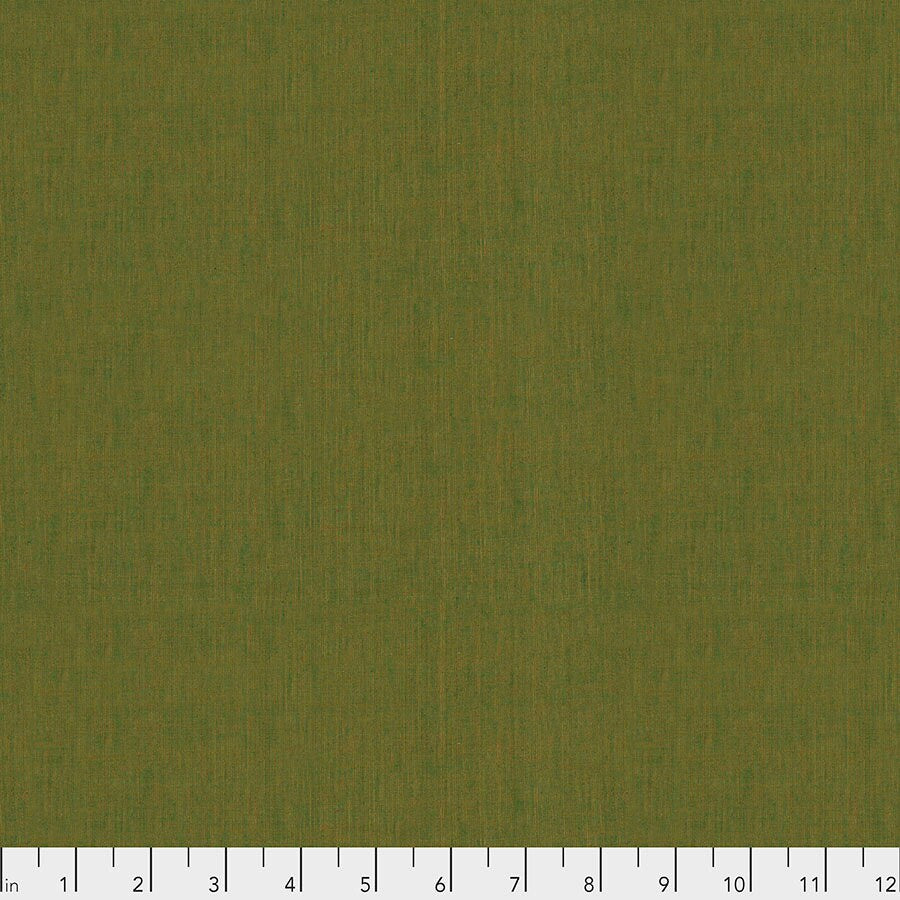 Khaki SCGP107 | Shot Cotton by Kaffe Fassett | Free Spirit Fabrics | SHOT COTTON | Continuous Yardage | Fat Quarter