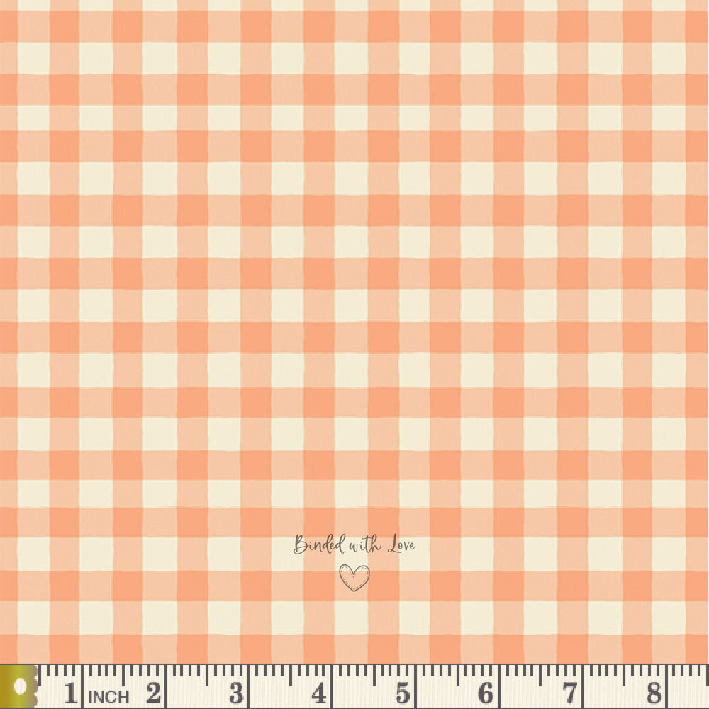 Small Plaid of my Dreams Apricot PLDS905 | Storytellers Plaids by Maureen Cracknell | Art Gallery Fabrics | Fabric | Continuous Yardage