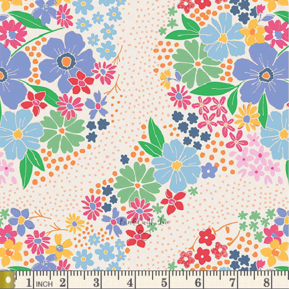 Garden Path Light DSY24400 | Daisy by Maureen Cracknell | Art Gallery Fabrics | Quilting Fabric | Continuous Yardage | End of Bolt | Destash
