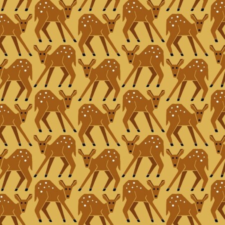 Fawn Blonde LV700-BL1 | On A Fall Day by Loes van Oosten | Cotton + Steel | Continuous Yardage | Fat Quarter | Quilting Fabric