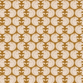 Squirrel Gold LV702-GO1 | On A Fall Day by Loes van Oosten | Cotton + Steel | Continuous Yardage | Fat Quarter