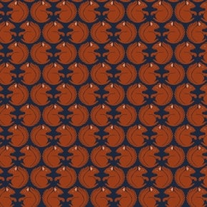 Squirrel Twilight LVTW2 | On A Fall Day by Loes van Oosten | Cotton + Steel | Continuous Yardage | Fat Quarter