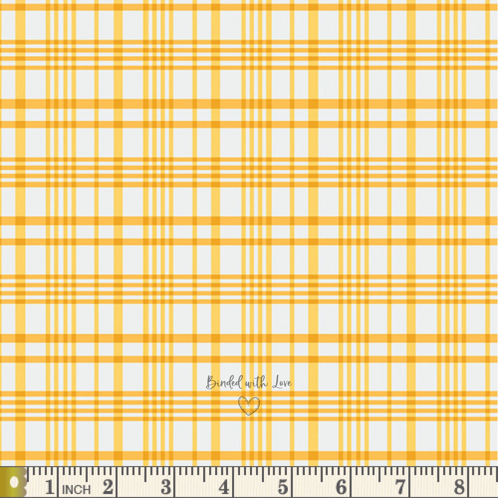 Happy Plaid Sun PLD700 | Storytellers Plaids by Maureen Cracknell | Art Gallery Fabrics | Quilting Fabric | Yardage | End of Bolt | Destash