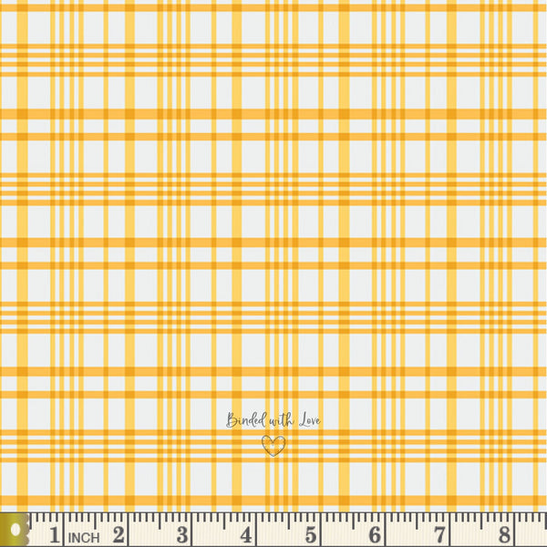 Happy Plaid Sun PLD700 | Storytellers Plaids by Maureen Cracknell | Art Gallery Fabrics | Quilting Fabric | Yardage | End of Bolt | Destash