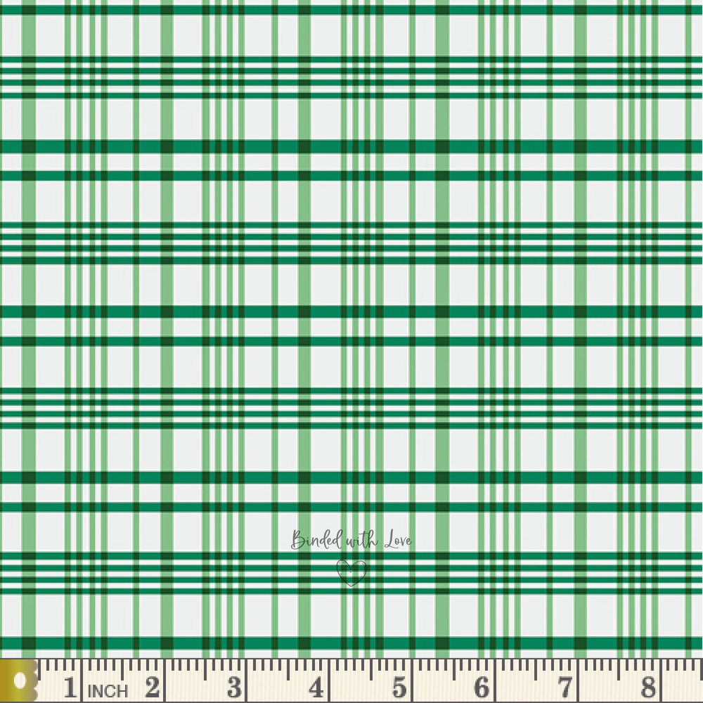 Happy Plaid Vert PLD701 | Storytellers Plaids by Maureen Cracknell | Art Gallery Fabrics | Quilting Fabric | Yardage | End of Bolt | Destash