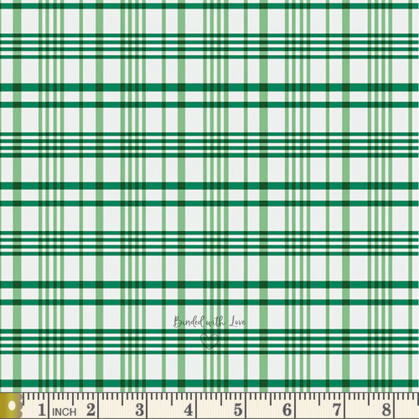 Happy Plaid Vert PLD701 | Storytellers Plaids by Maureen Cracknell | Art Gallery Fabrics | Quilting Fabric | Yardage | End of Bolt | Destash