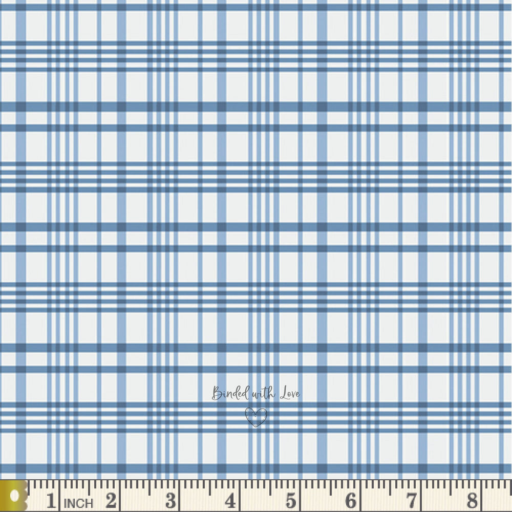 Happy Plaid Periwinkle PLD-702 | Storytellers Plaids by Maureen Cracknell | Art Gallery Fabrics | Yardage | End of Bolt | Destash