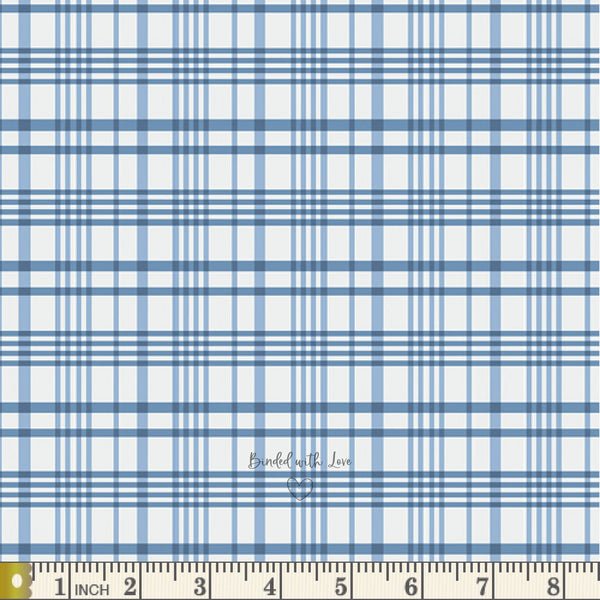 Happy Plaid Periwinkle PLD-702 | Storytellers Plaids by Maureen Cracknell | Art Gallery Fabrics | Yardage | End of Bolt | Destash
