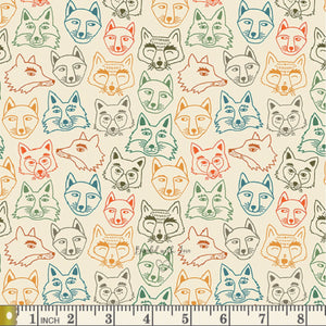 Hello Fox Birch TMB58203 | Timberline by Jessica Swift | Art Gallery Fabrics | Quilting Fabric | Continuous Yardage | Fat Quarter
