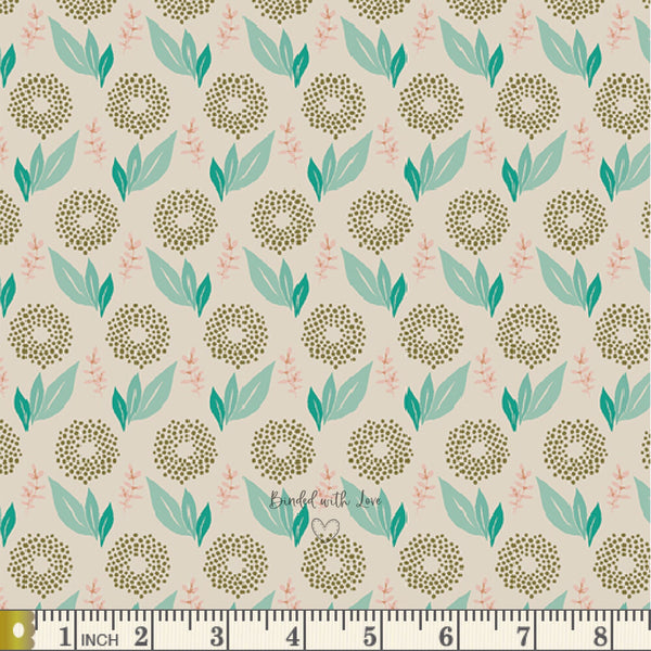 Clayflower Fresh HAV16404 | Haven by Amy Sinibaldi | Art Gallery Fabrics | Continuous Yardage | Quilting Fabric | End of Bolt | Destash