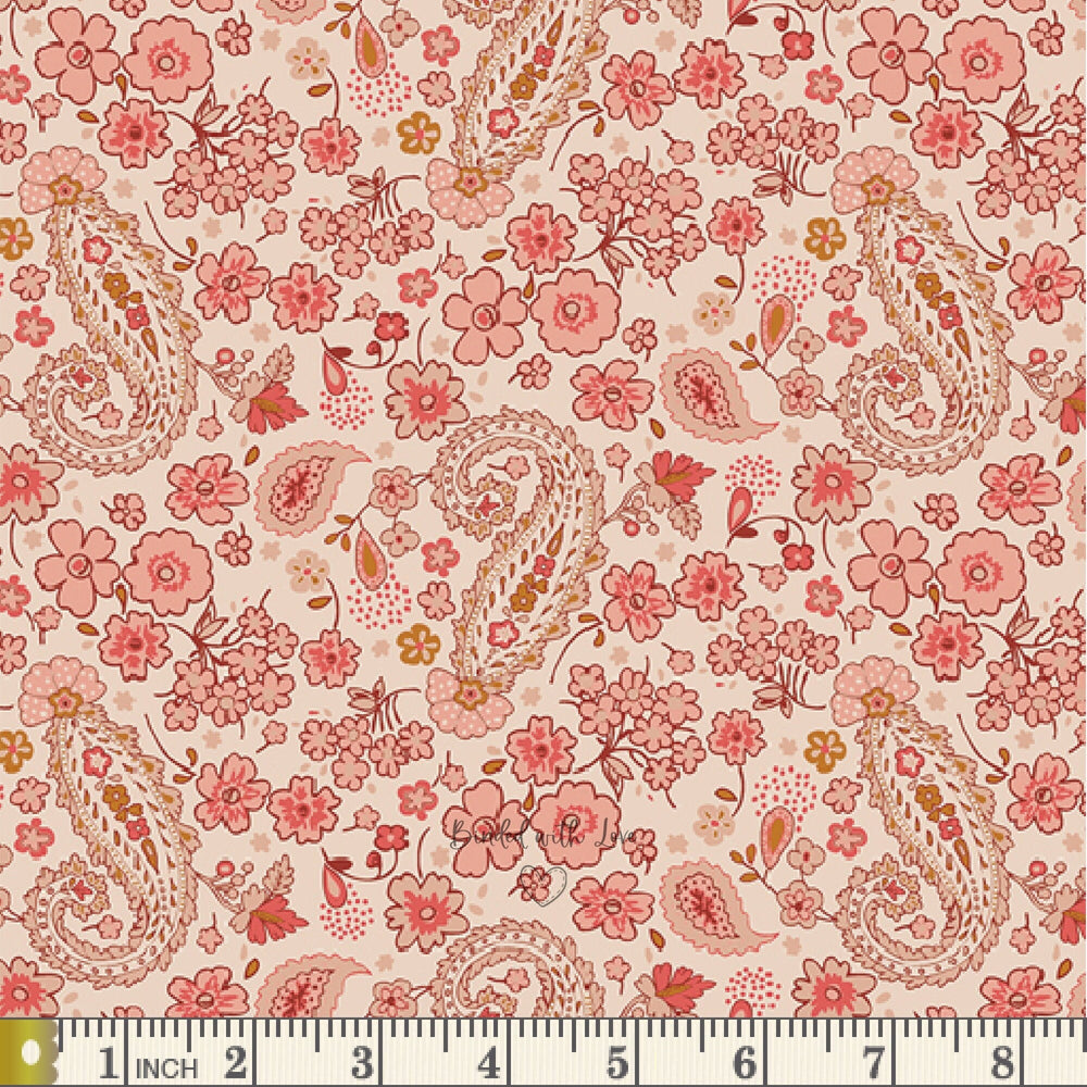 Boteh Flourish KND37301 | Kindred by Sharon Holland | Art Gallery Fabrics | Continuous Yardage | Fat Quarter | Quilting Fabric