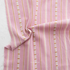 Ladder Stripe in Pink Blossom MGW-07-PINK-BLSM | Monarch Garden by Fableism Supply Co. | Continuous Yardage | Fat Quarter