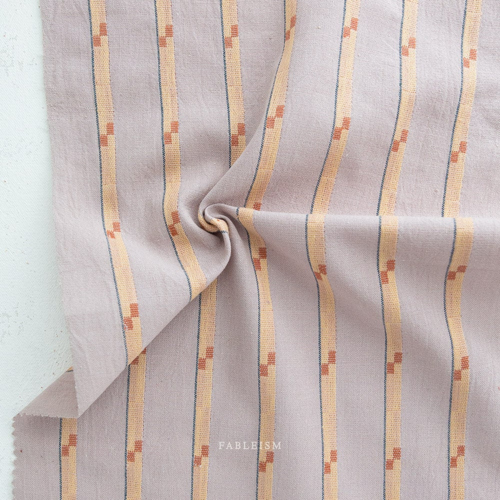 Track Stripe in Dove MGW-05-DOVE | Monarch Garden by Fableism Supply Co. | Continuous Yardage | Fat Quarter