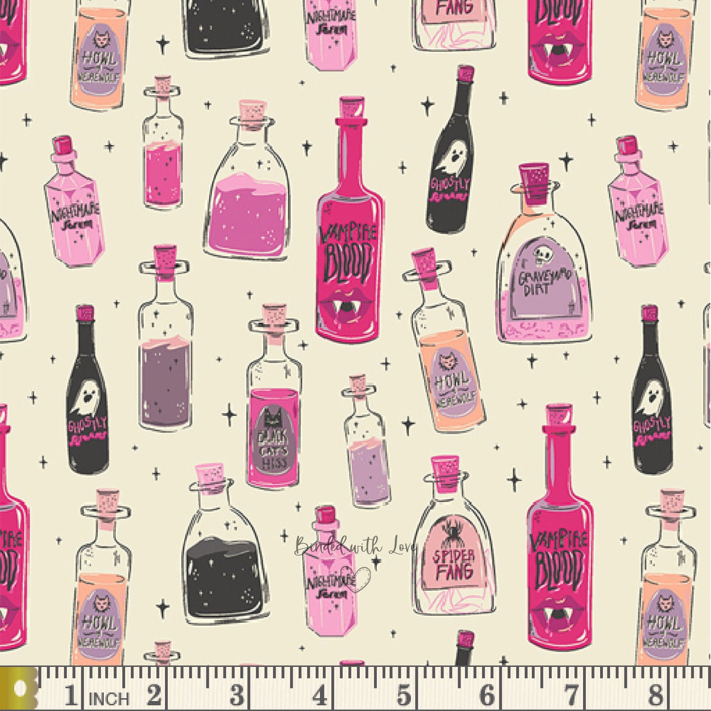 Liquid Magic Berry SNS13046 | Spooky 'n Witchy by AGF Studio | Art Gallery Fabrics | Continuous Yardage | Halloween Fabric | End of Bolt