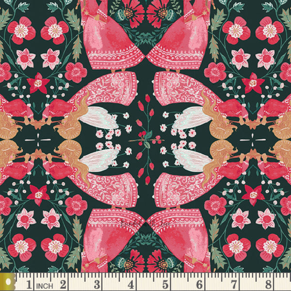 Singing Carols WNT12252 | Wintertale by Katarina Roccella | Art Gallery Fabrics | Continuous Yardage | End of Bolt | Destash