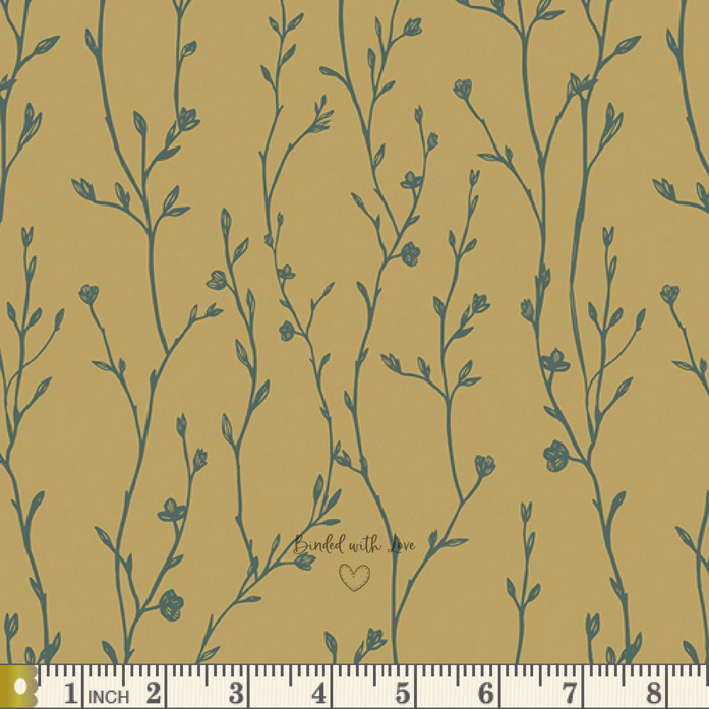 Growing Buds Shadow SPE68301 | Spring Equinox by Katie O'Shea | Art Gallery Fabrics | Continuous Yardage | End of Bolt | Destash