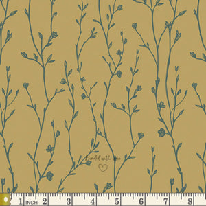 Growing Buds Shadow SPE68301 | Spring Equinox by Katie O'Shea | Art Gallery Fabrics | Continuous Yardage | End of Bolt | Destash