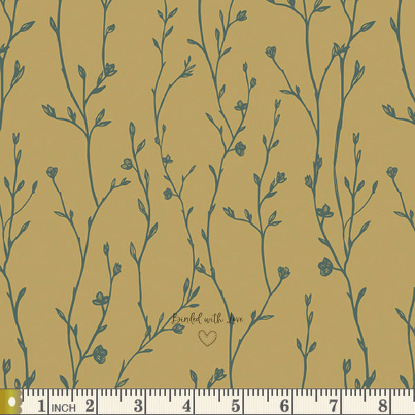 Growing Buds Shadow SPE68301 | Spring Equinox by Katie O'Shea | Art Gallery Fabrics | Continuous Yardage | End of Bolt | Destash