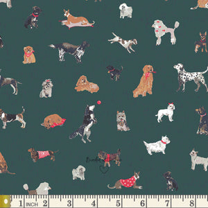 Santa's Good List WNT12264 | Wintertale by Katarina Roccella | Art Gallery Fabrics | Continuous Yardage | End of Bolt | Destash