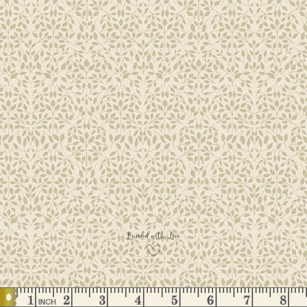 Ornate Foliage Snow SPE68304 | Spring Equinox by Katie O'Shea | Art Gallery Fabrics | Continuous Yardage | Quilting Cotton | Fat Quarter