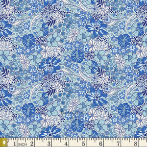 Wild Garden Breeze TBL89502 | True Blue by Maureen Cracknell | Art Gallery Fabrics | Quilting Fabric | Yardage | End of Bolt | Destash