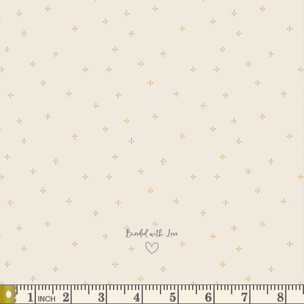 Cross Stitching Tawny TAT39911 | Tails & Threads by Patty Basemi | Art Gallery Fabrics | Continuous Yardage | Fat Quarter | Quilting Cotton